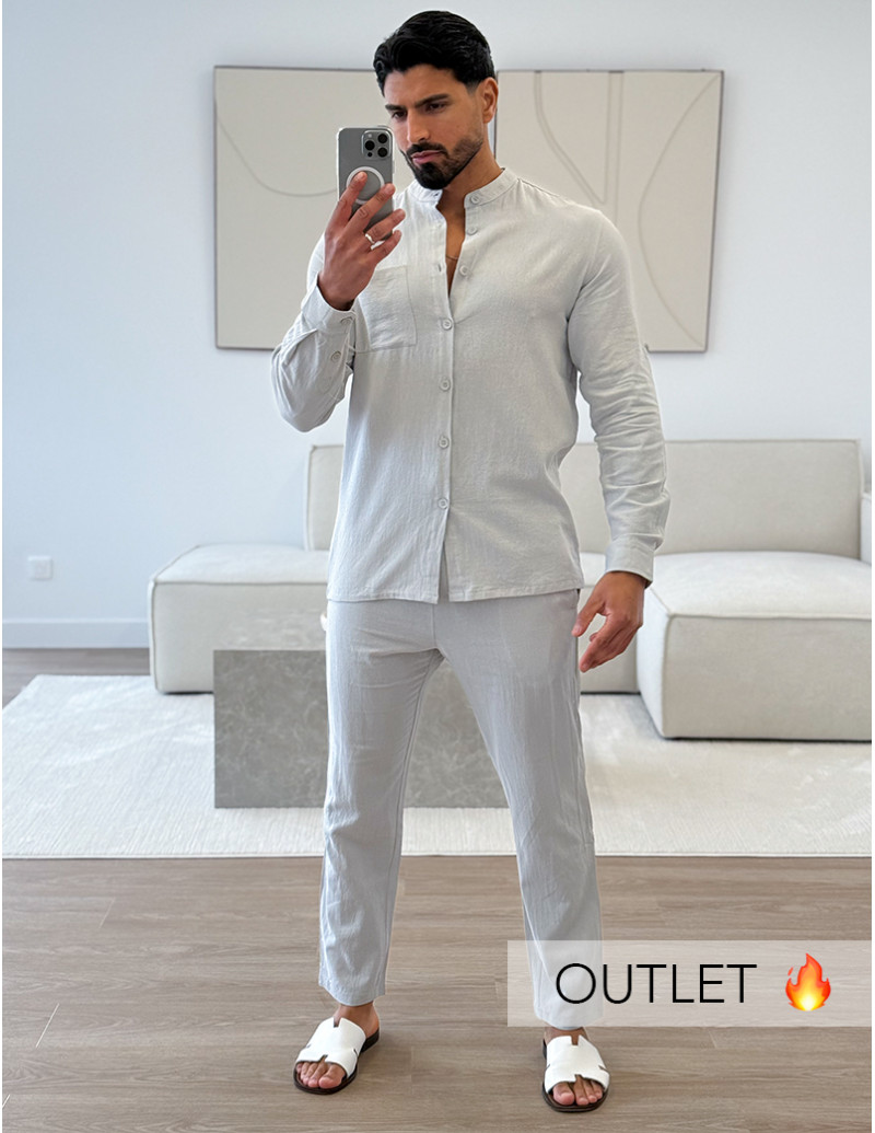 Ensemble en lin pantalon et...