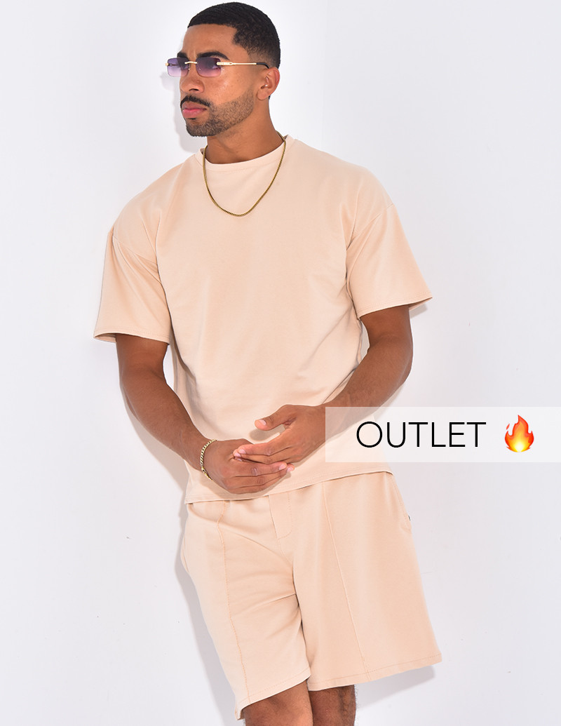 Ensemble uni short à...