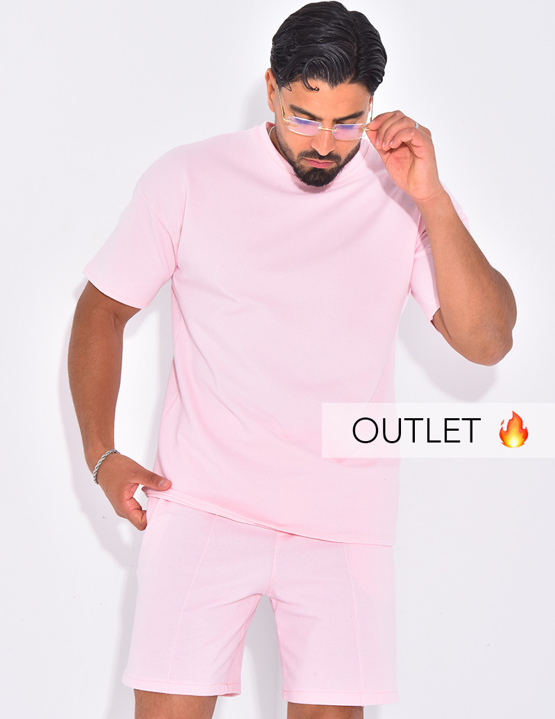 Ensemble uni short à...