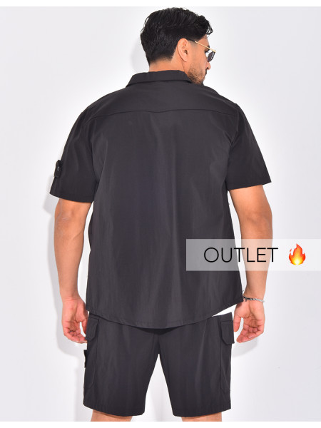 Ensemble short et chemise à poches