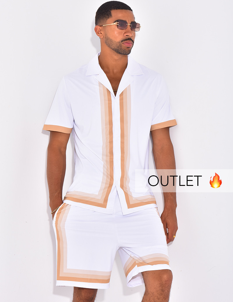 Ensemble short et chemise à...