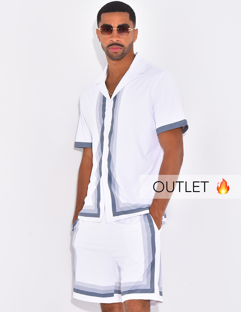 Ensemble short et chemise à...