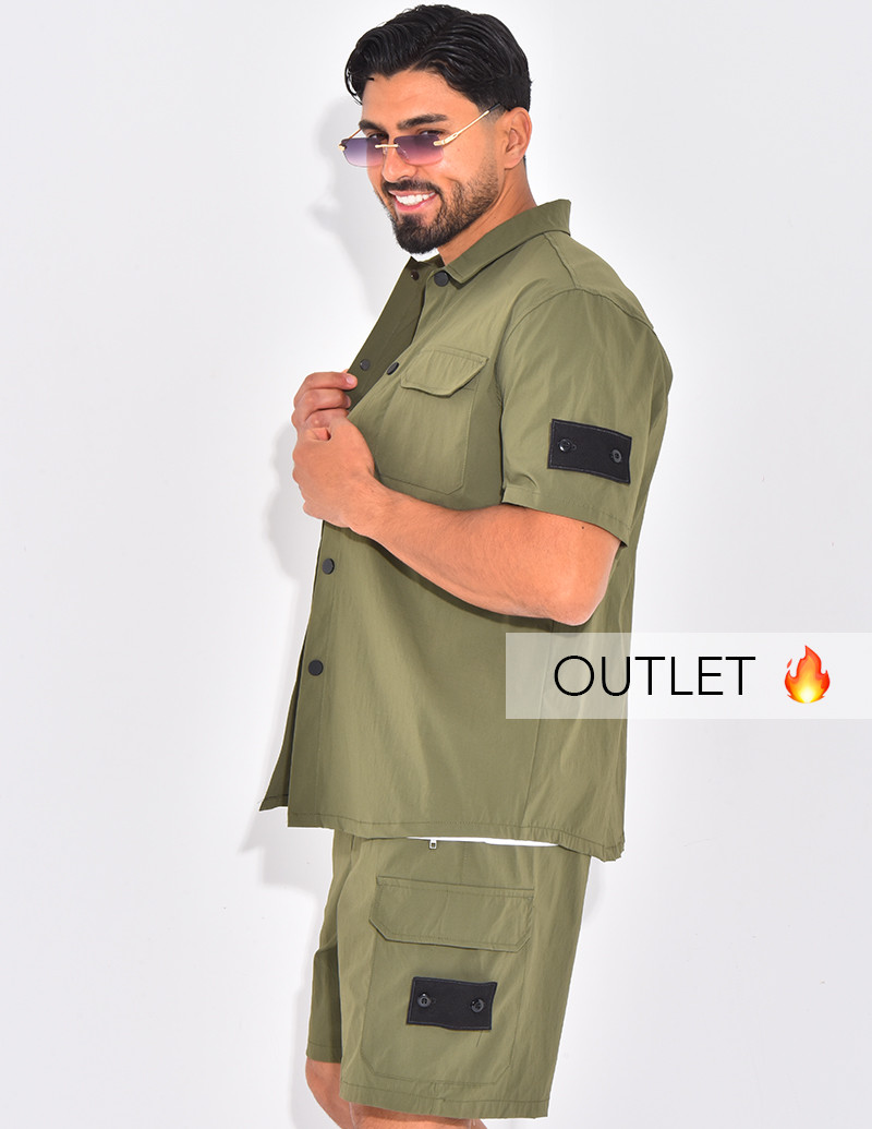 Ensemble short et chemise à...