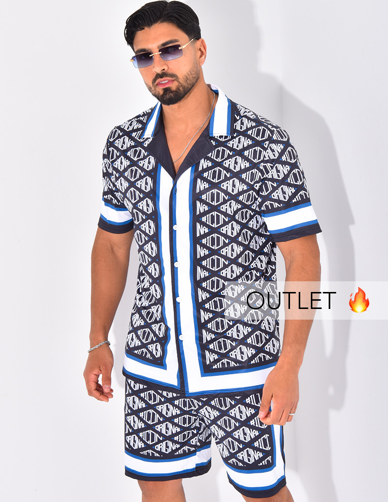 Ensemble short et chemise à...