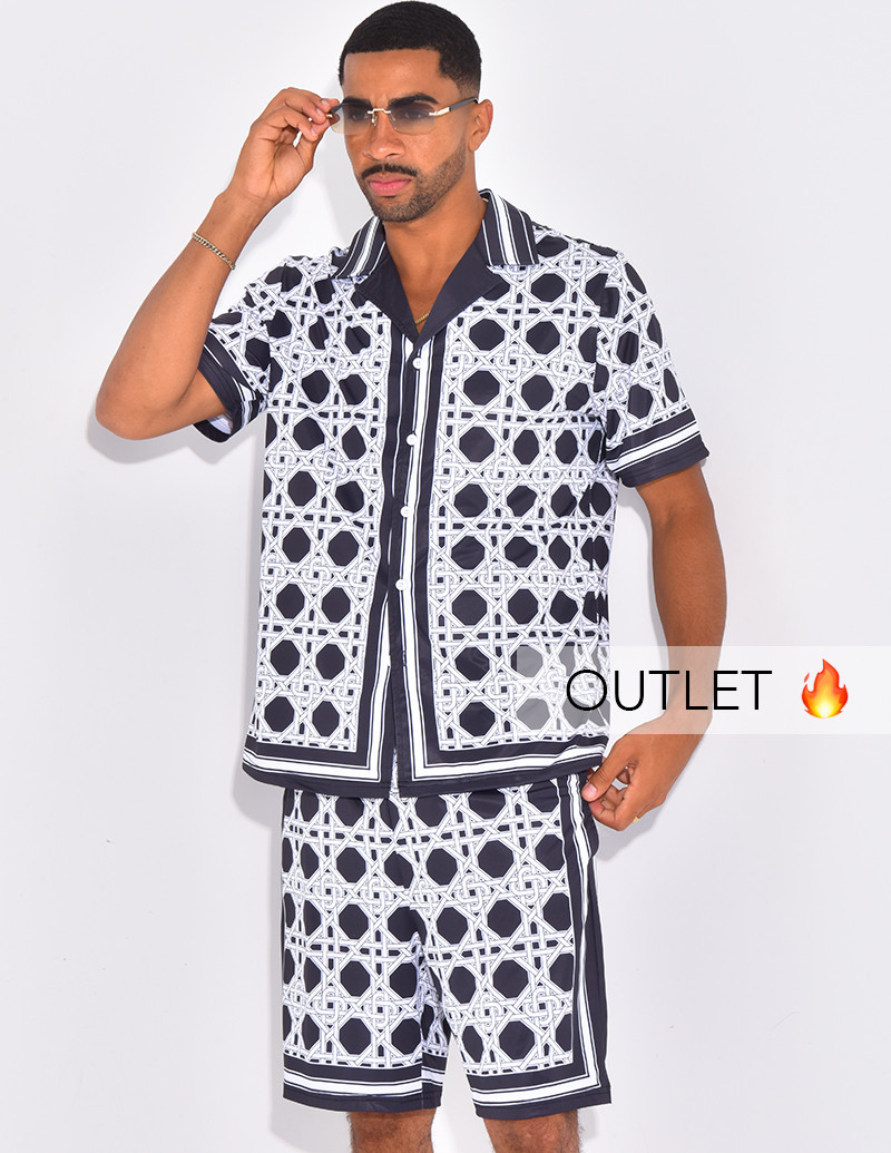Ensemble short et chemise à...