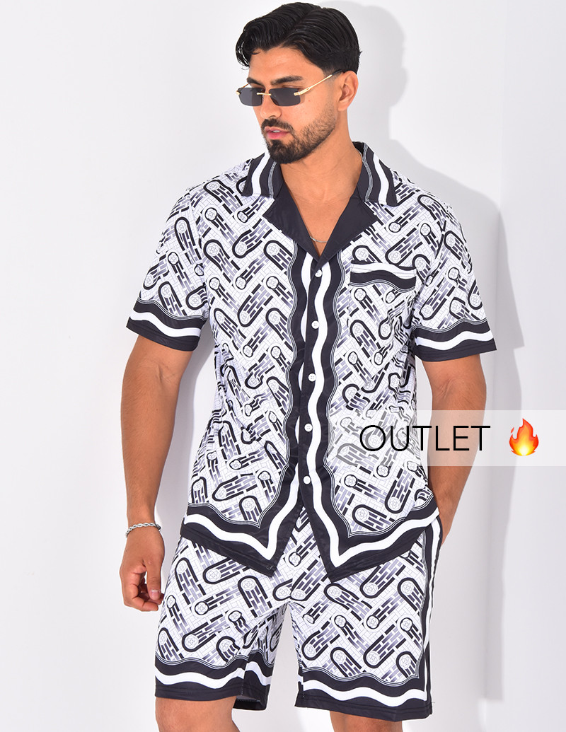 Ensemble short et chemise à...