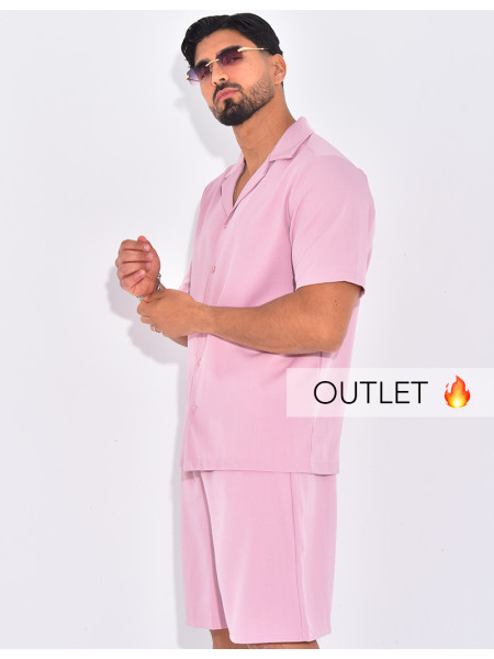 Ensemble uni short et chemise