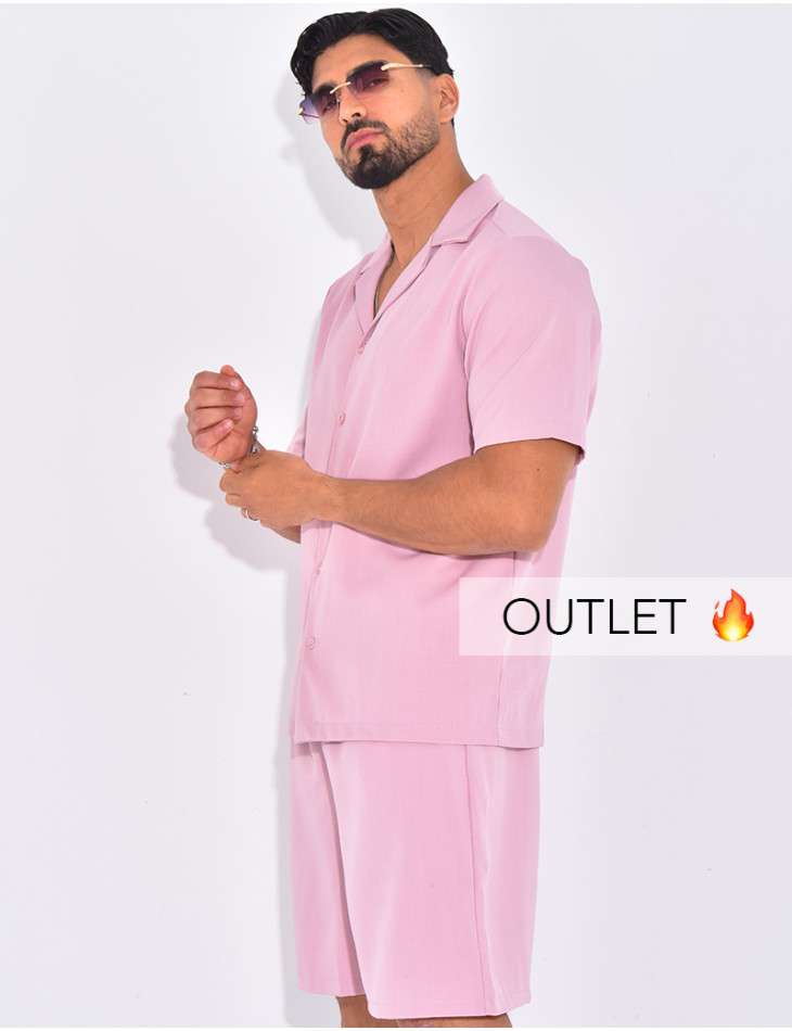 Ensemble uni short et chemise