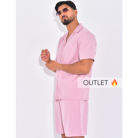 Ensemble uni short et chemise