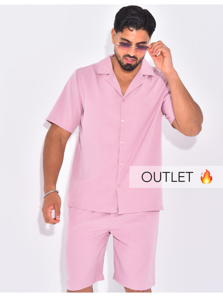 Ensemble uni short et chemise