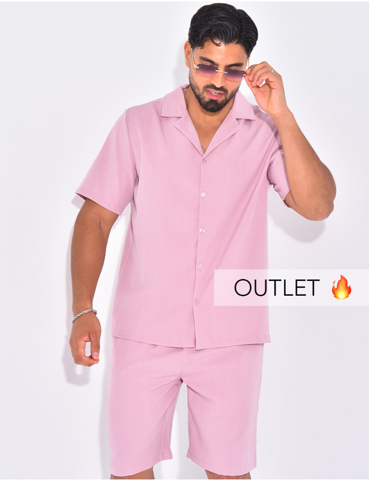 Ensemble uni short et chemise