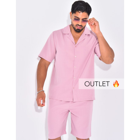 Ensemble uni short et chemise