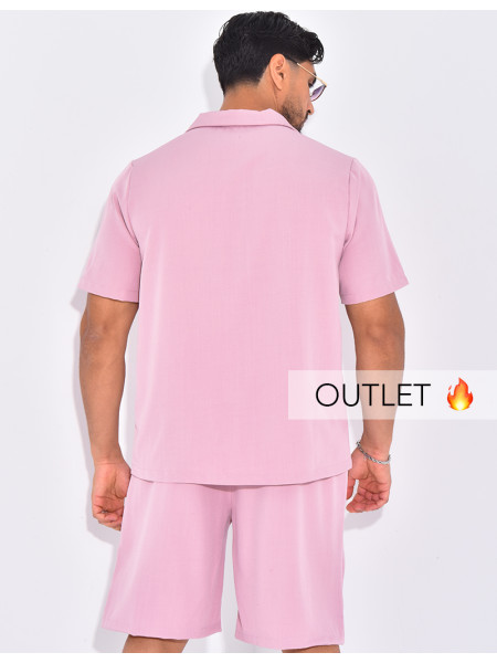 Ensemble uni short et chemise