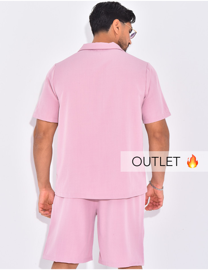 Ensemble uni short et chemise