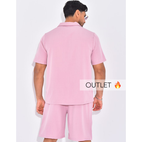 Ensemble uni short et chemise