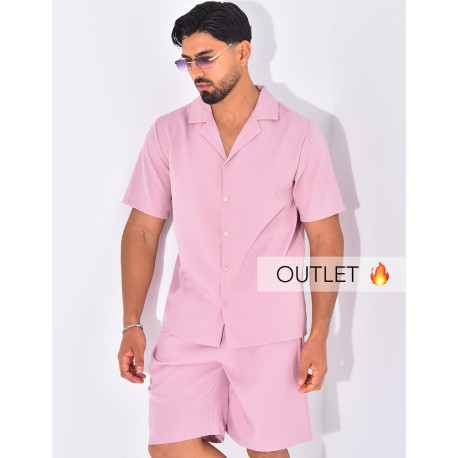 Ensemble uni short et chemise