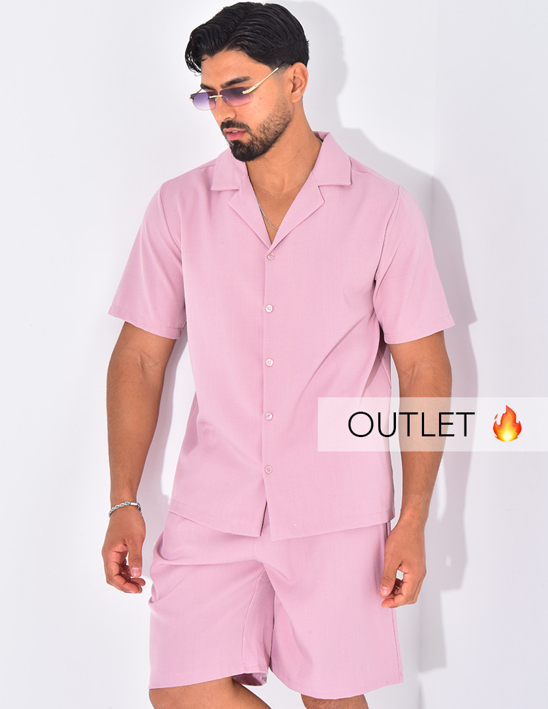 Ensemble uni short et chemise