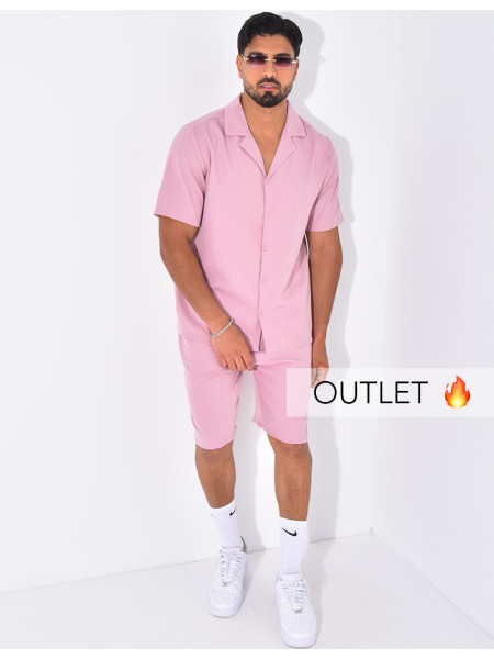 Ensemble uni short et chemise