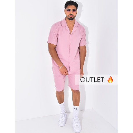 Ensemble uni short et chemise