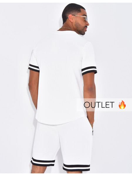 Ensemble short et chemise uni