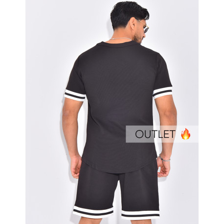 Ensemble short et chemise uni
