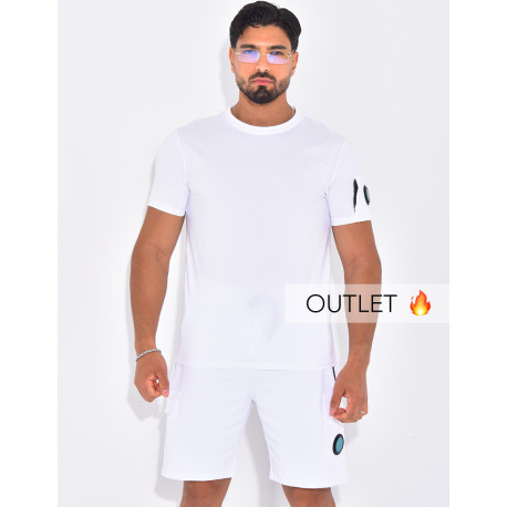 Ensemble uni short et t-shirt