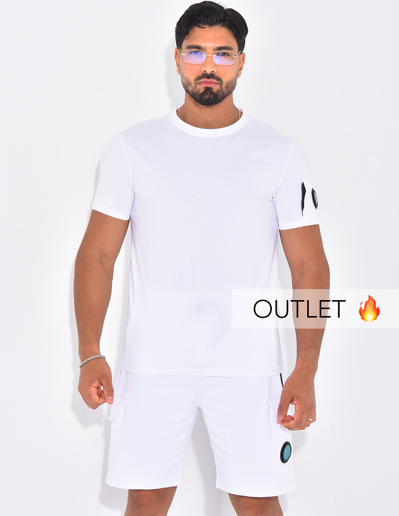 Ensemble uni short et t-shirt