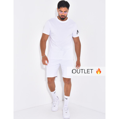 Ensemble uni short et t-shirt