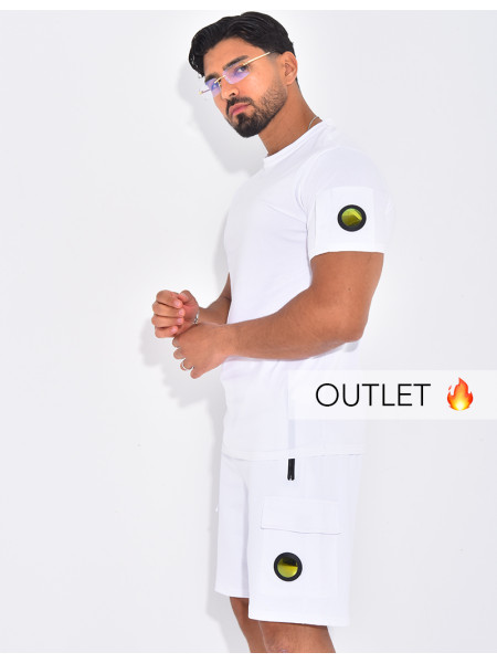 Ensemble uni short et t-shirt
