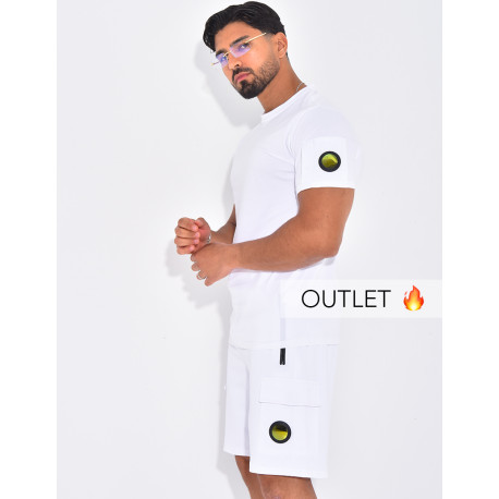 Ensemble uni short et t-shirt