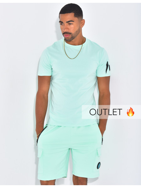Ensemble uni short et t-shirt