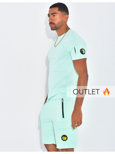 Ensemble uni short et t-shirt