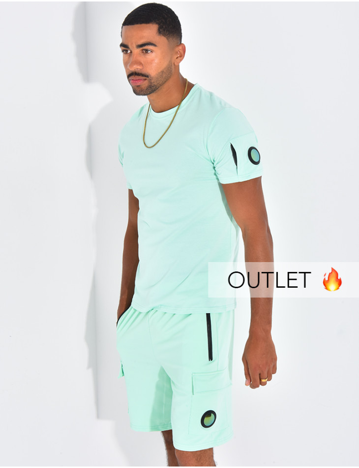 Ensemble uni short et t-shirt