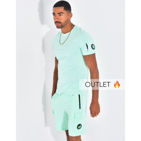 Ensemble uni short et t-shirt