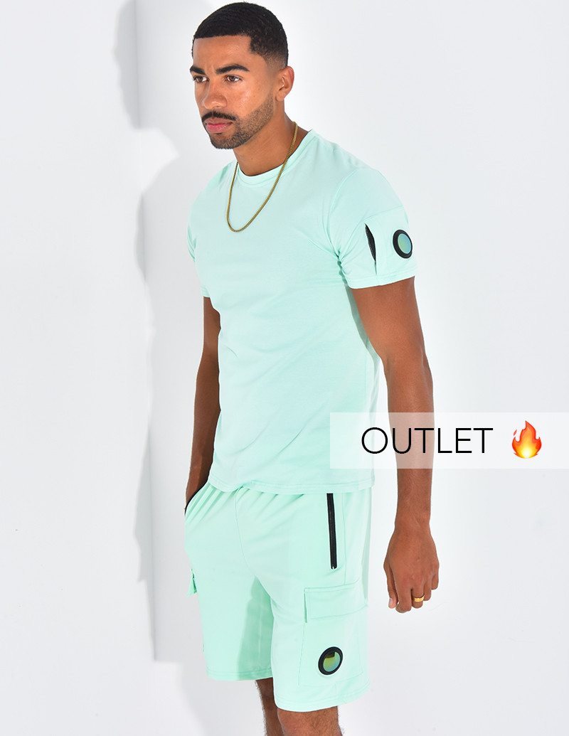 Ensemble uni short et t-shirt