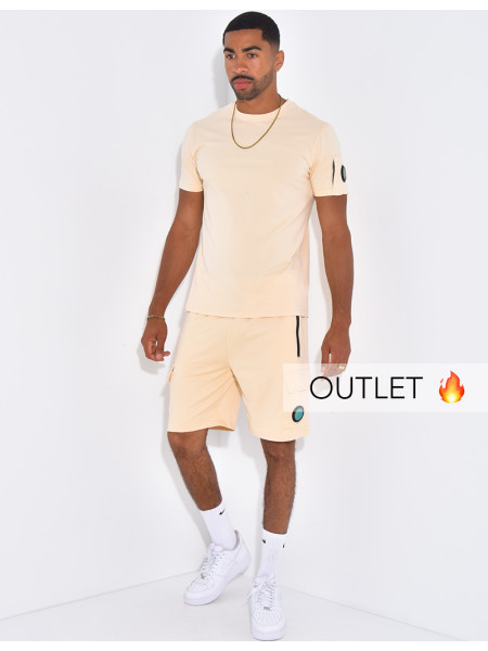 Ensemble uni short et t-shirt
