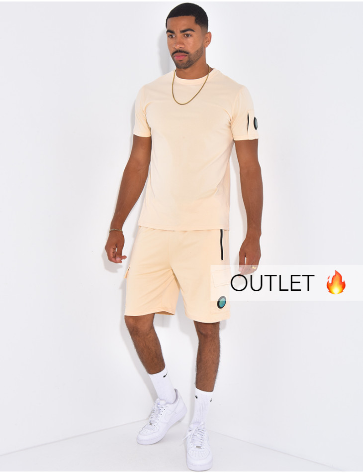Ensemble uni short et t-shirt