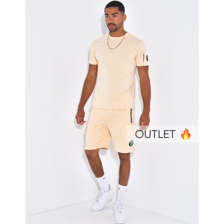 Ensemble uni short et t-shirt