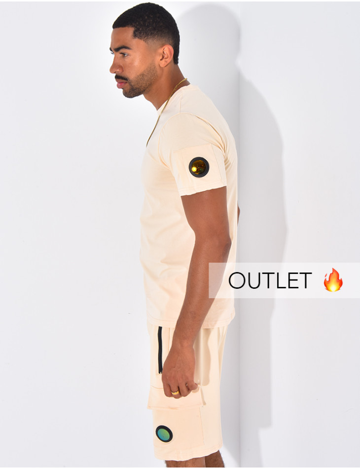 Ensemble uni short et t-shirt