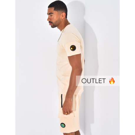 Ensemble uni short et t-shirt
