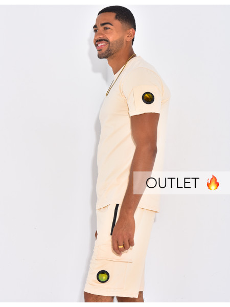 Ensemble uni short et t-shirt