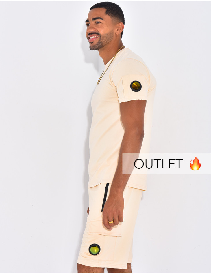 Ensemble uni short et t-shirt