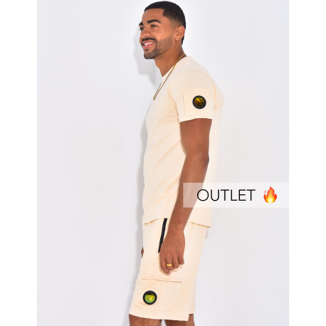 Ensemble uni short et t-shirt