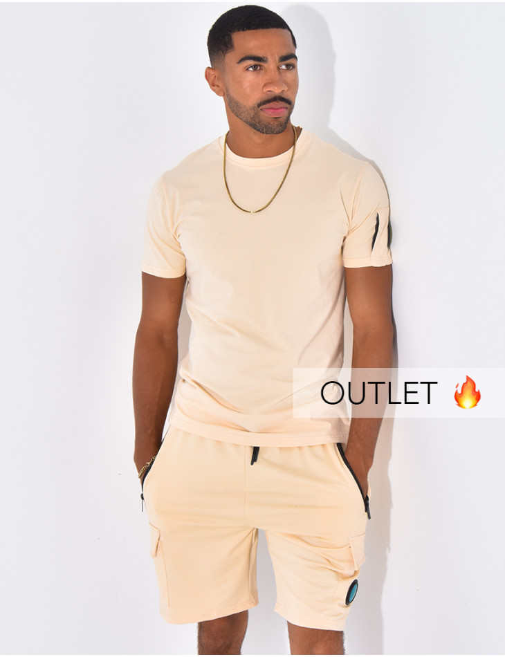 Ensemble uni short et t-shirt