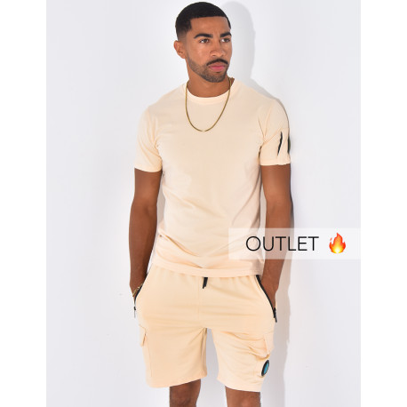 Ensemble uni short et t-shirt