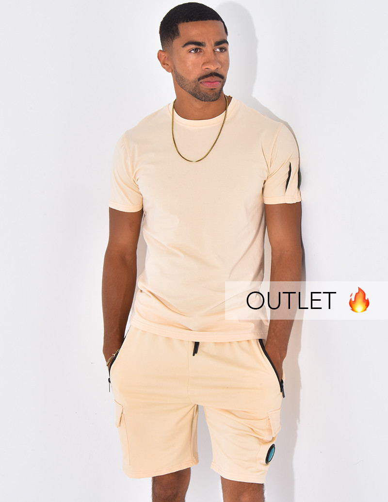 Ensemble uni short et t-shirt