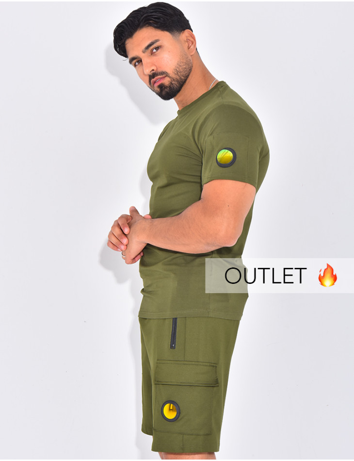 Ensemble uni short et t-shirt
