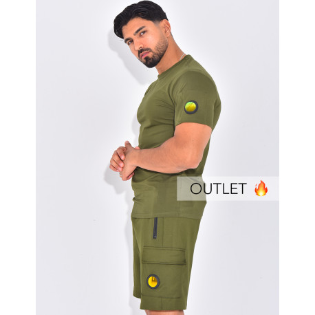 Ensemble uni short et t-shirt