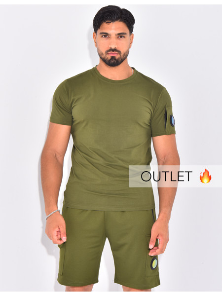 Ensemble uni short et t-shirt