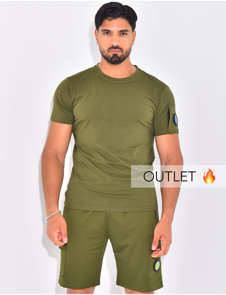 Ensemble uni short et t-shirt
